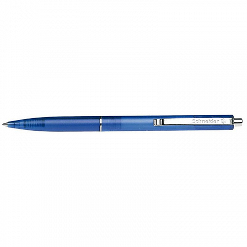 Ручка шариковая автоматическая SCHNEIDER Frosty. Прозрачно-синяя - канцтовары в Минске